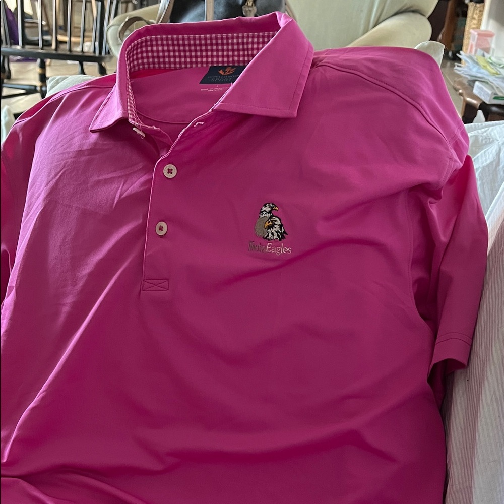 Pink Men's Polo Shirt